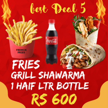 Grill Shawarma + Fries + Half ltr Bottle