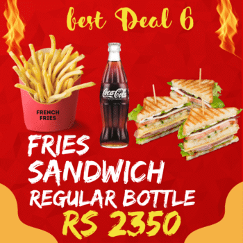 Sandwich + Fries + Regular Bottle