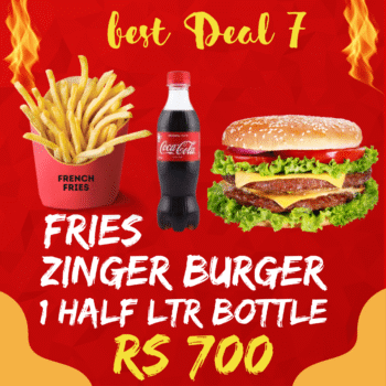 Zinger + Fries+Half ltr Bottle